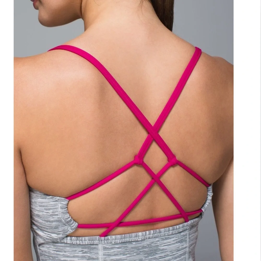 Lululemon Dancing Warrior Tank (Wee Are From Space Silver Spoon/Jewelled Magent)